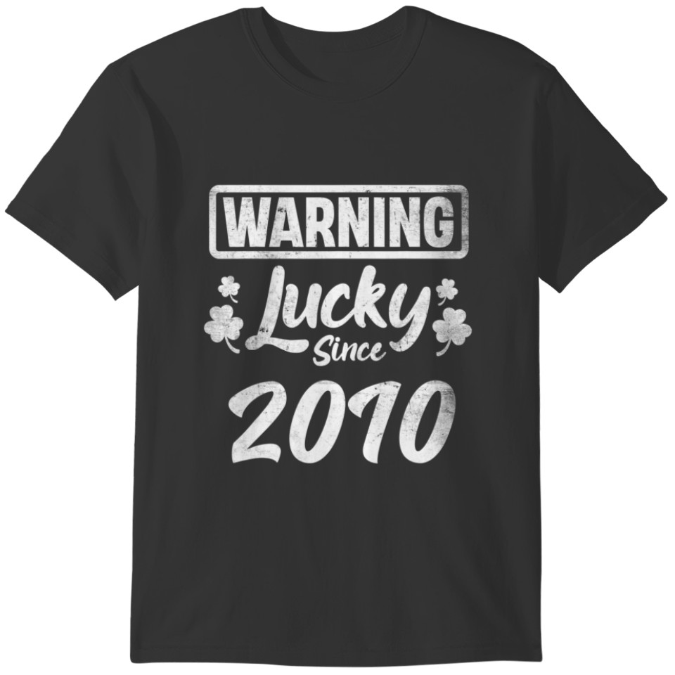 12Th Birthday St. Patrick's Day Lucky Since 2010 1 T-shirt