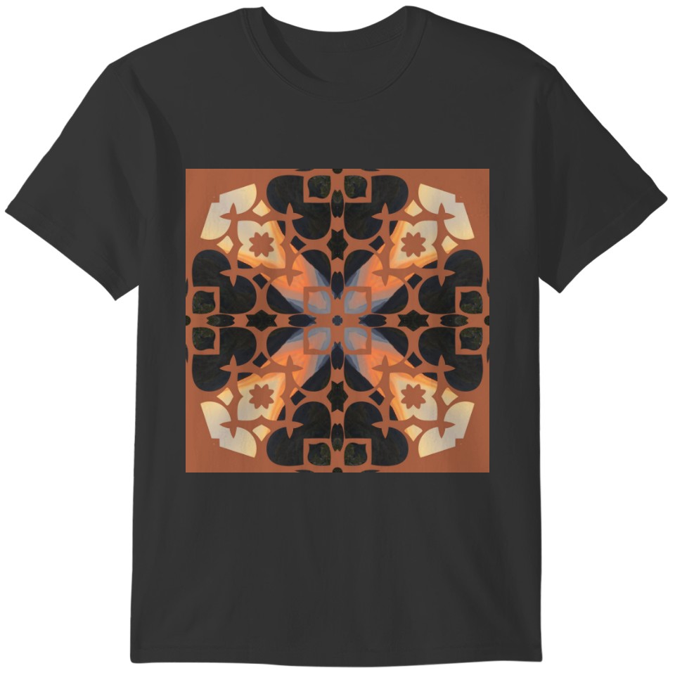 Retro Tan Pattern T-shirt