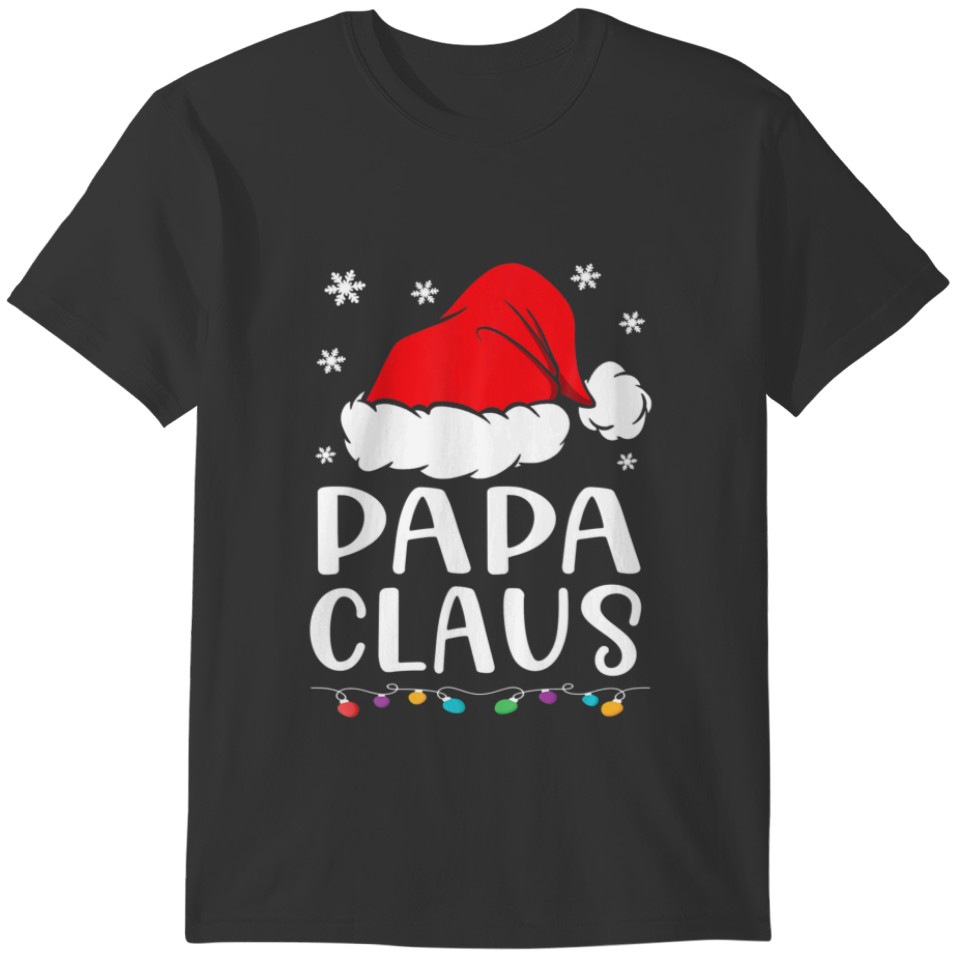 Papa Claus Family Matching Papa Claus Pajama T-shirt