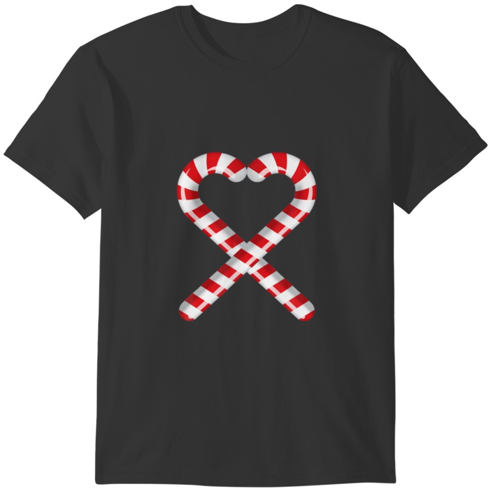 Candy Cane Merry And Bright Red And White Candy He T-shirt