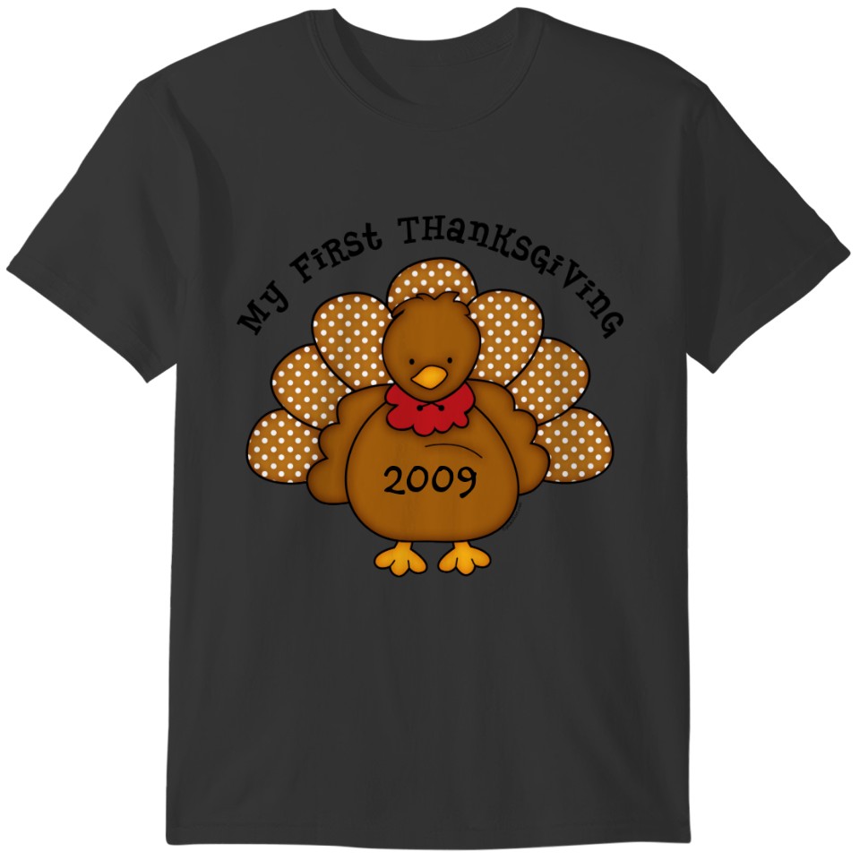Baby Turkey 1st Thanksgiving T-shirt