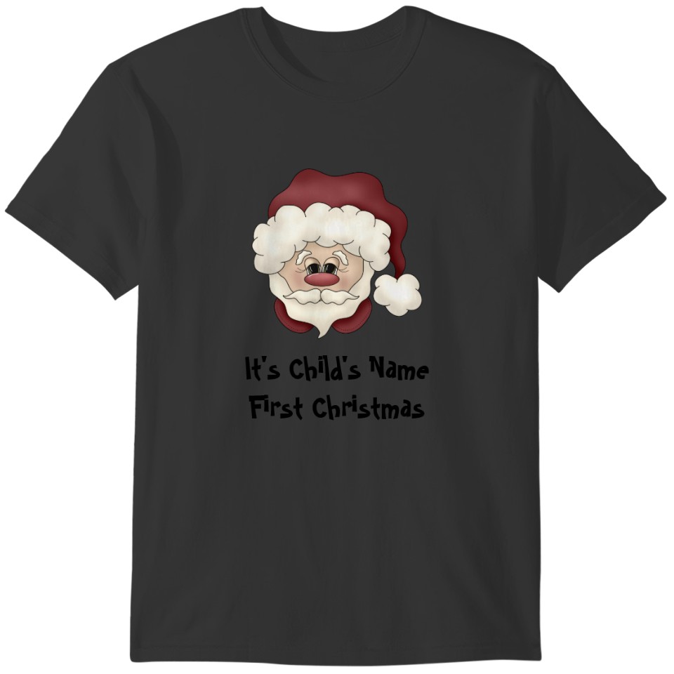 Santa Face 1st Christmas T-shirt