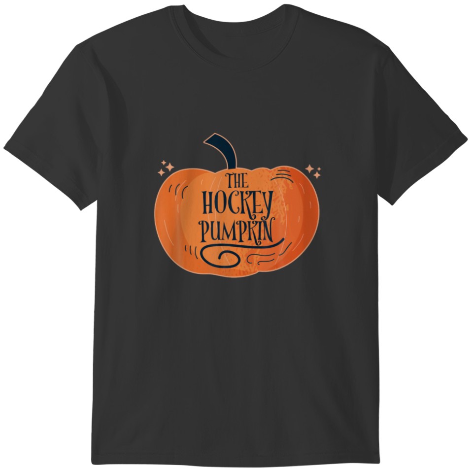 Hockey Pumpkin Matching Halloween Pajamas Family T-shirt