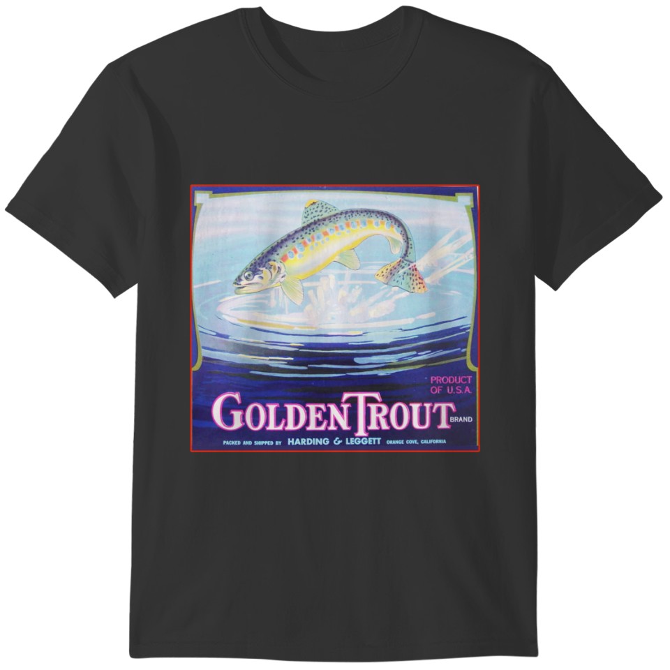 Golden Trout Brand Vintage Label T-shirt