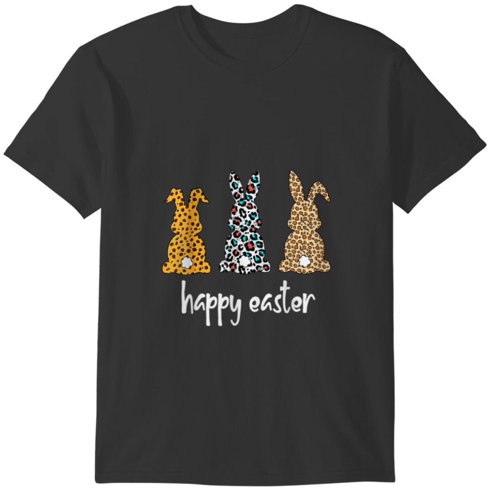 Happy Easter Day, Three Cutre Bunnies Rabbit Easte T-shirt