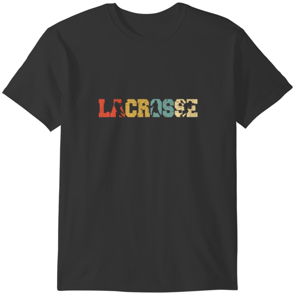 Lacrosse Vintage Retro Lacrosse Stick Gift T-shirt
