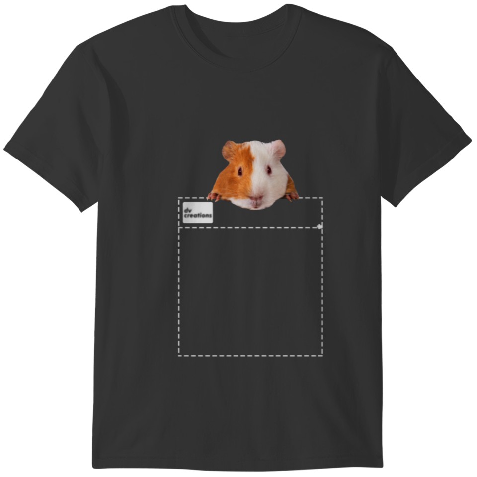 Guinea Pig In a Pocket T-shirt