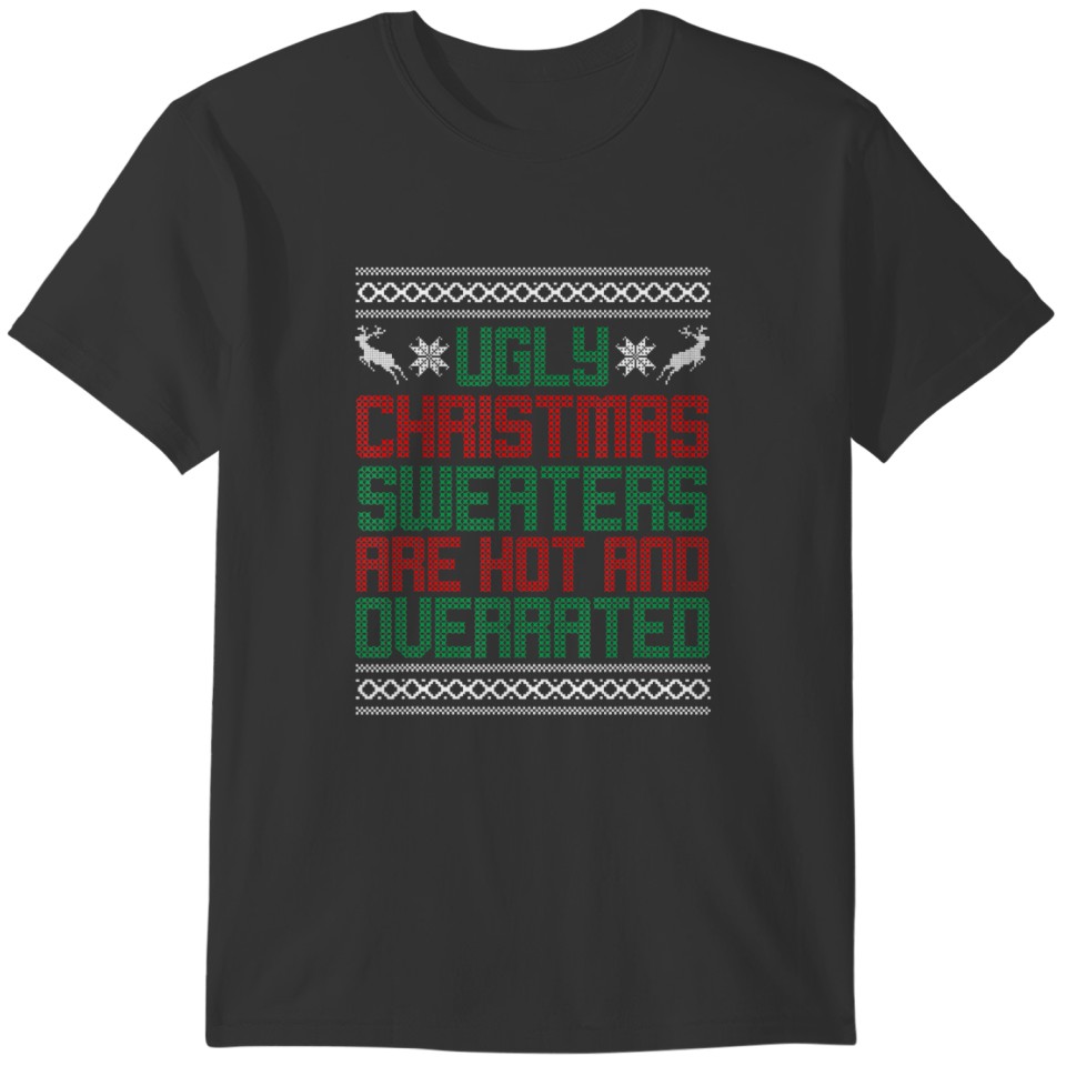 Funny Christmas  for Ugly Sweater Party Men W T-shirt