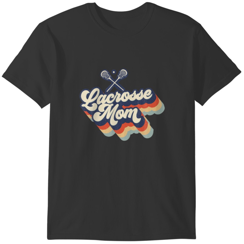 Vintage Lacrosse Mom Lacrosse Lover Game Day Lacro T-shirt