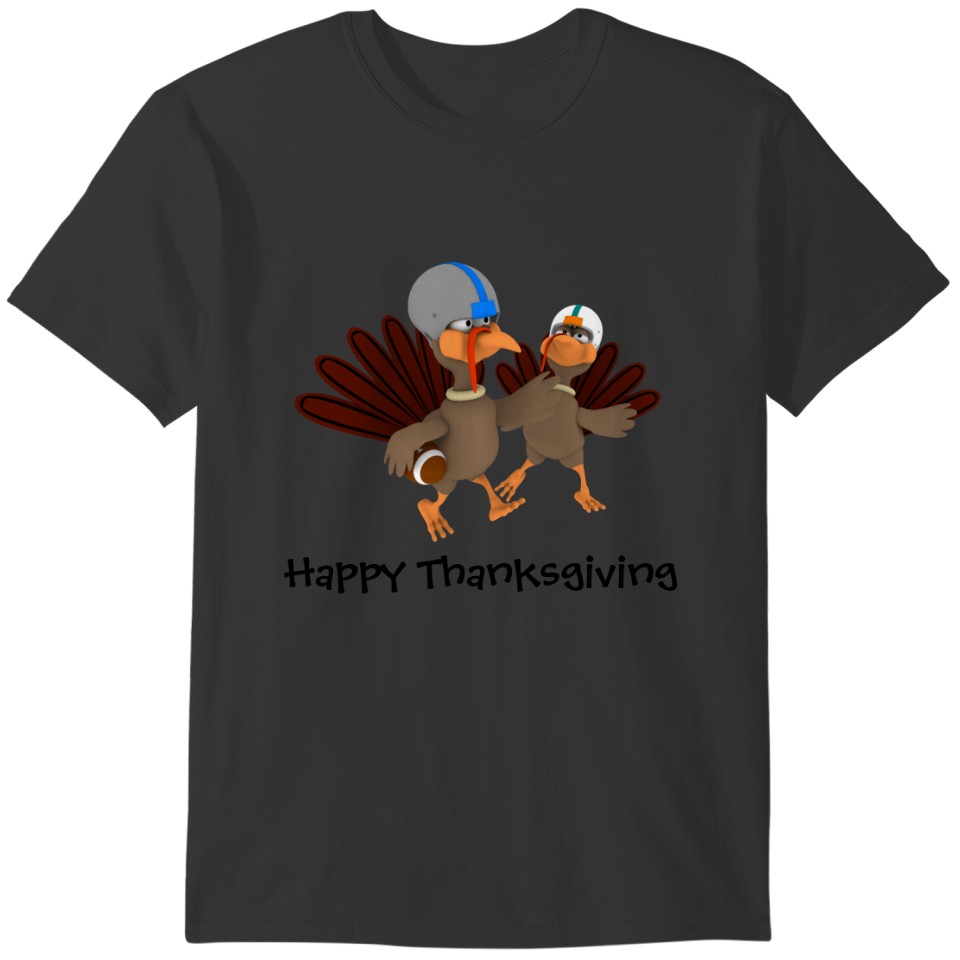 Game Time Thanksgiving Turkey Football T-shirt