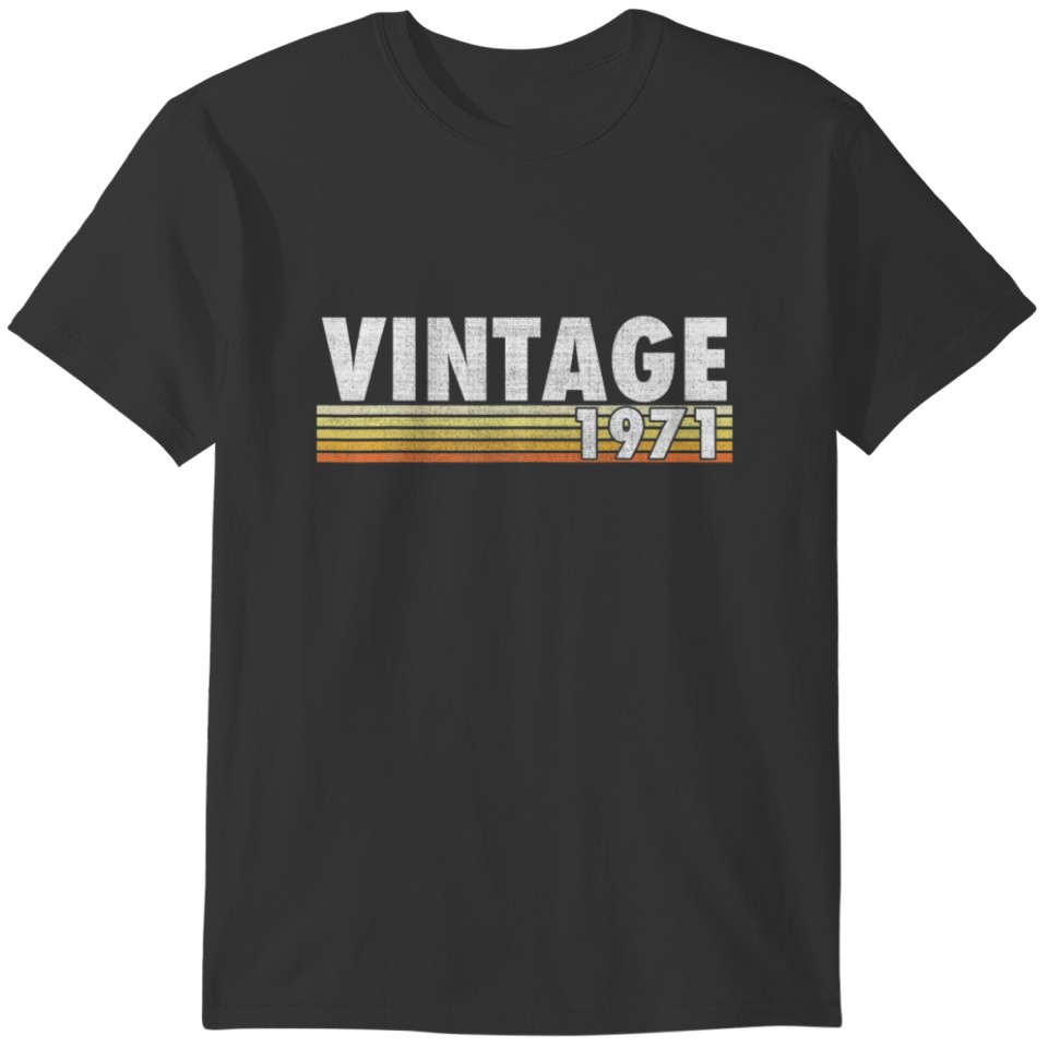 Vintage Retro 50Th Birthday Gift For Men Women 197 T-shirt