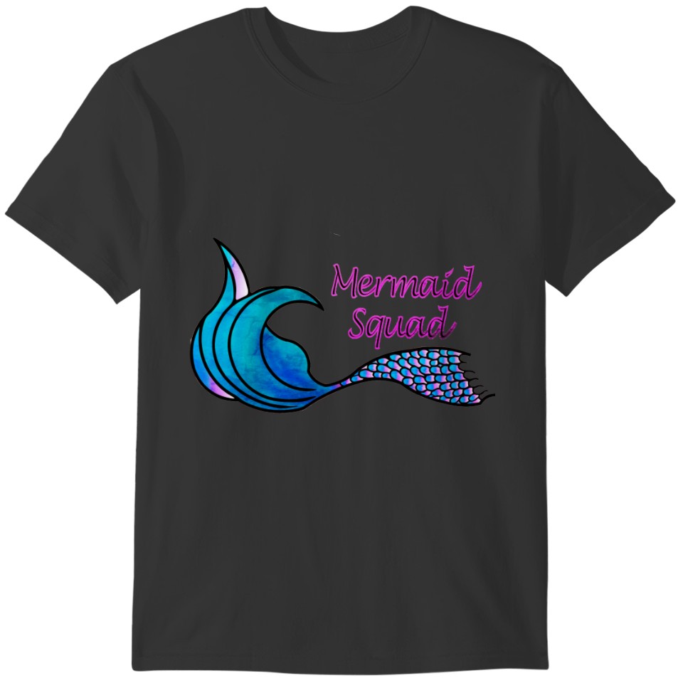 Tie Dye Mermaid Squad T-shirt