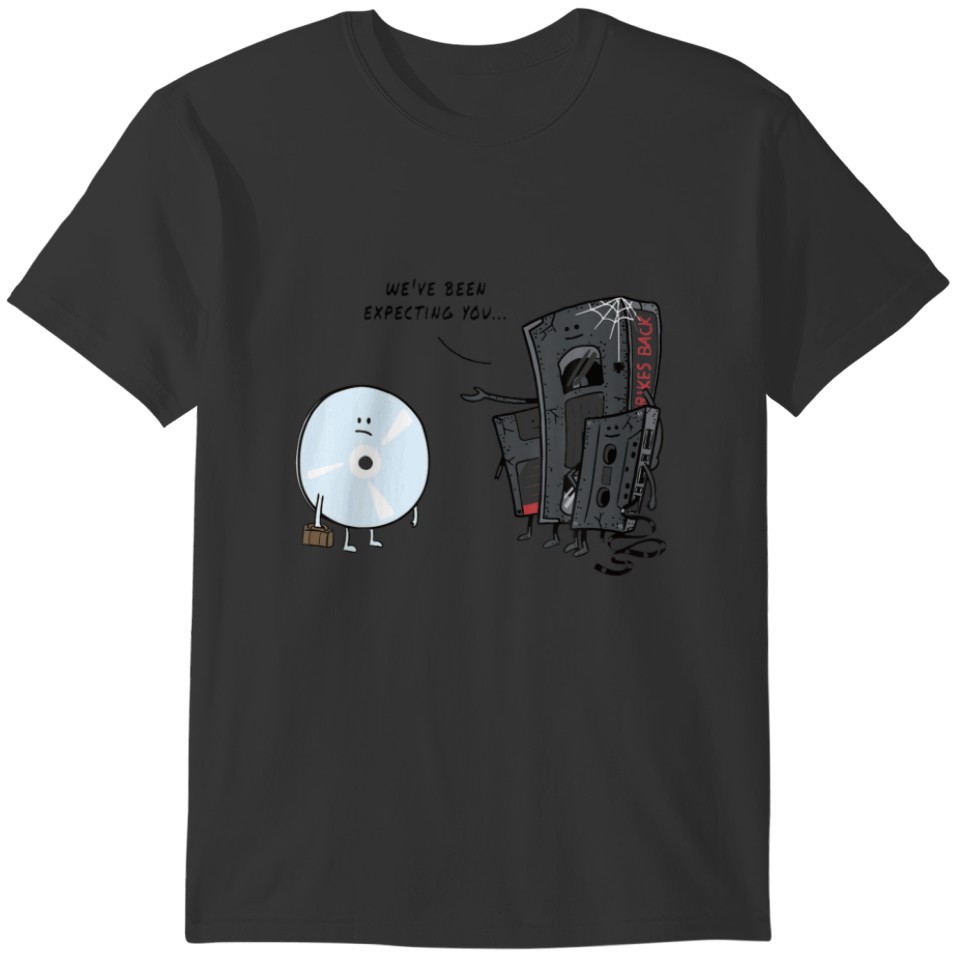 Cartoon Design Cute Lovely About Cassette Tape And T-shirt