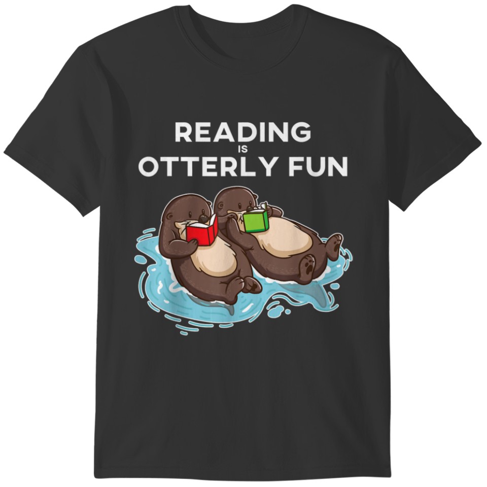 Reading Is Otterly Fun| Couple Otter Sleeveless T-shirt