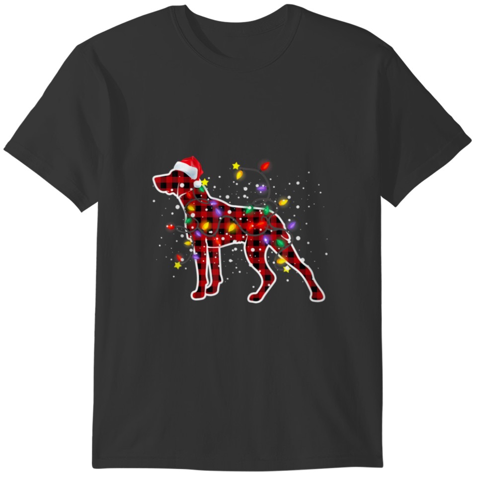 German Shorthaired Pointer Dog Christmas Pajamas X T-shirt