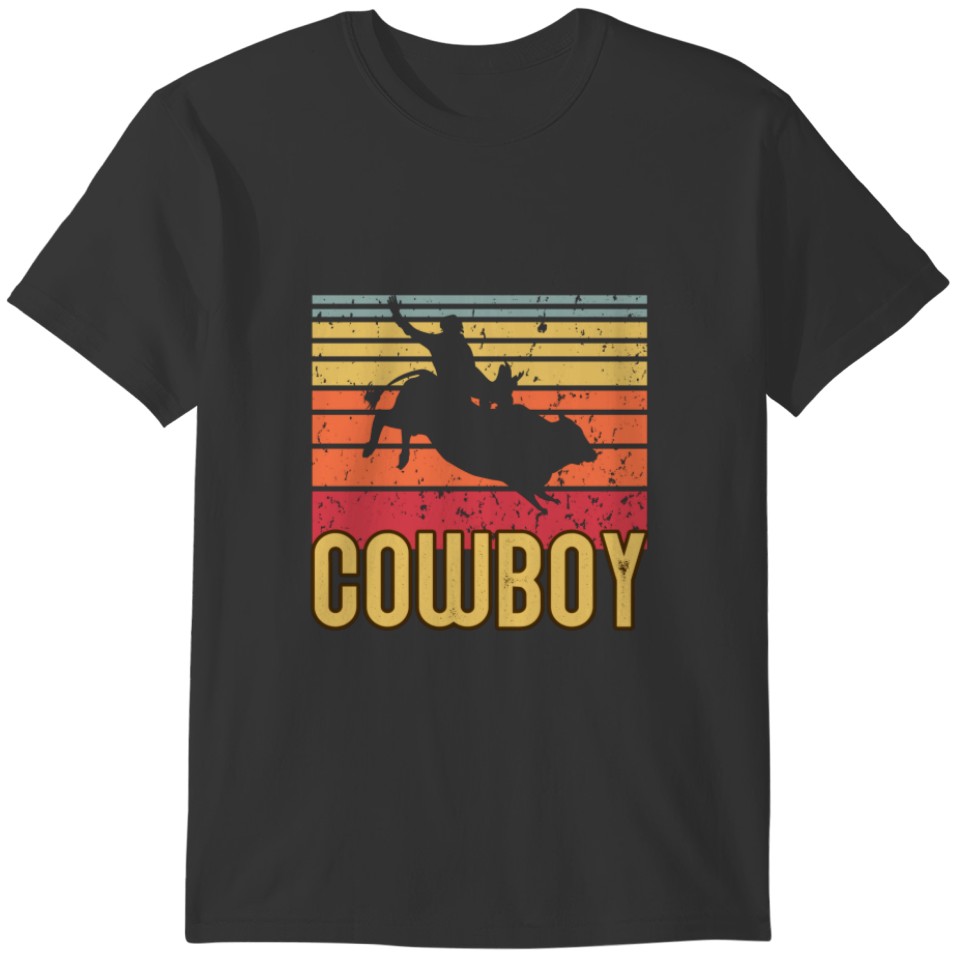Retro Cowboy Rodeo Horse Back Riding Vinatge Gift Sweat T-shirt