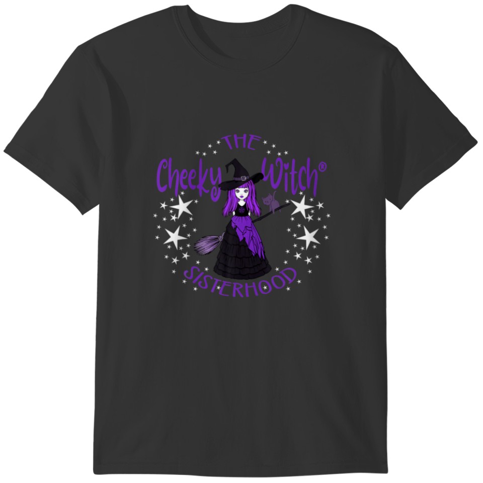 The Cheeky Witch Sisterhood Purple Wiccan Pagan T-shirt