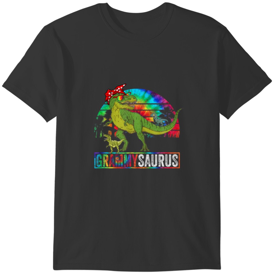 Grammy Dinosaur Funny Dad Grammysaurus 2 Two T-shirt