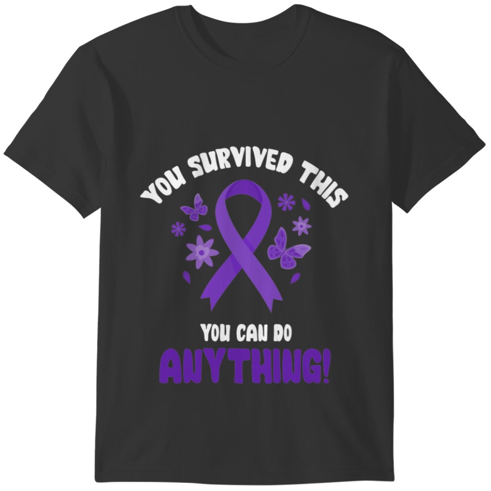 You Survived Can Do Anything Pancreatic Cancer T-shirt