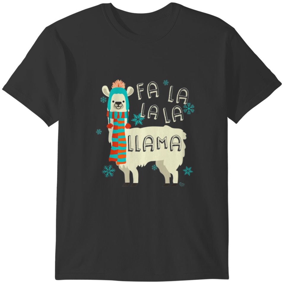 Falalala Funny Llama Christmas Alpaca T-shirt