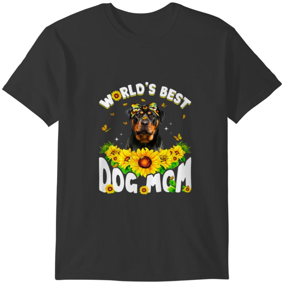 World's Best Rottweiler Dog Mom Funny Mother's Day T-shirt