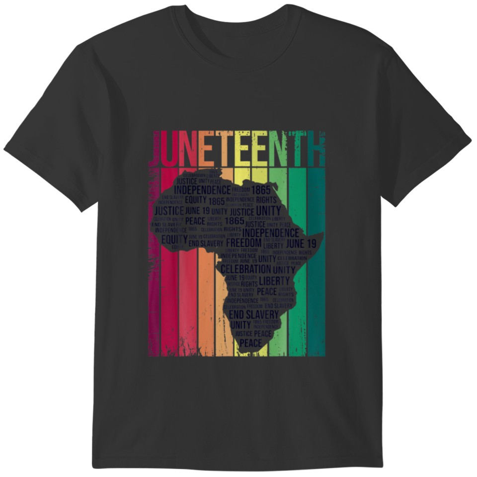 Juneteenth African Slave Freedom Black Mom Dad T-shirt