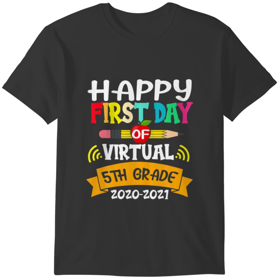 Hello Virtual 5Th Grade Squad Funny School T-shirt