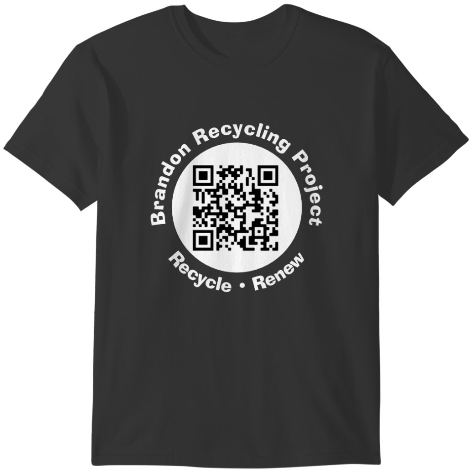 Recycling Project QR Code Recycle & Renew. T-shirt