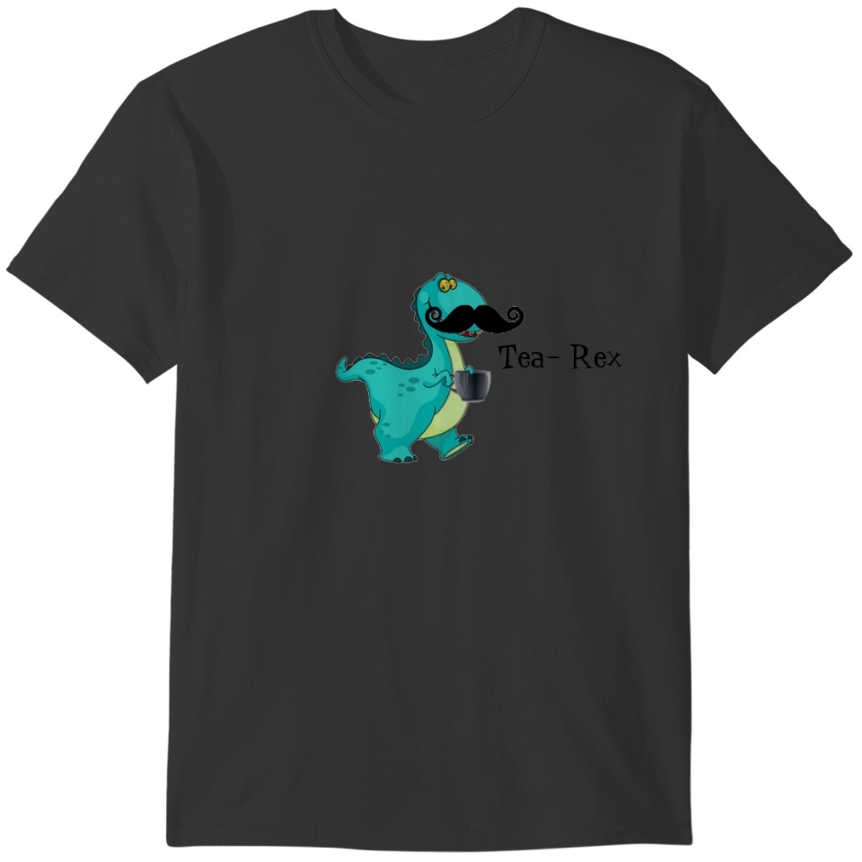 Tea- Rex Funny Dinosaur Cartoon Innuendo T-shirt