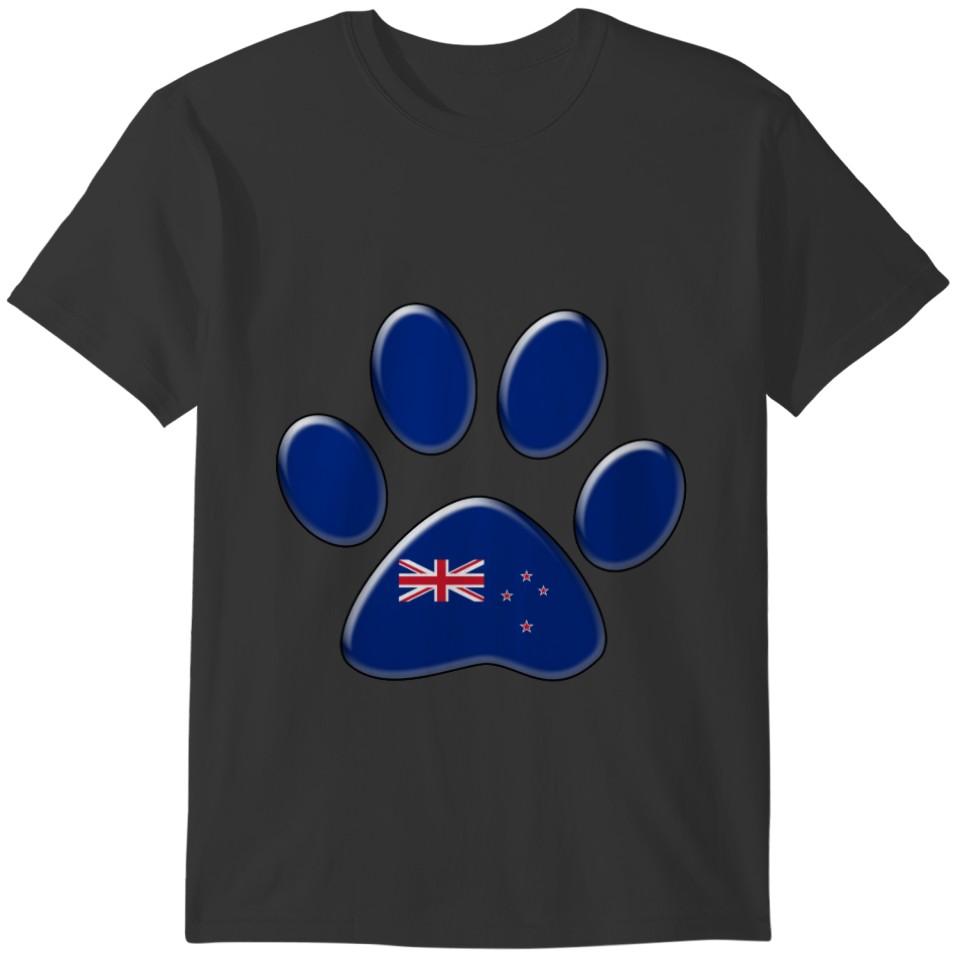 New Zealander patriotic cat T-shirt