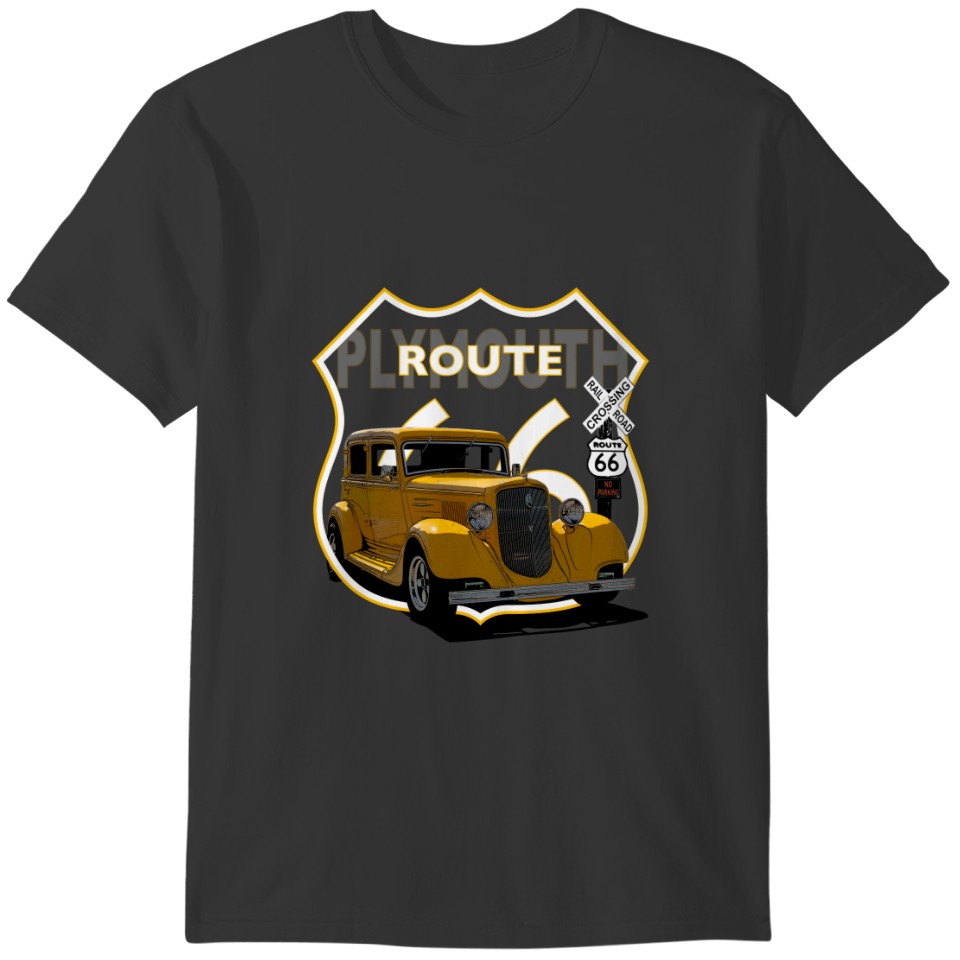 1934 Plymouth Route 66 T-shirt
