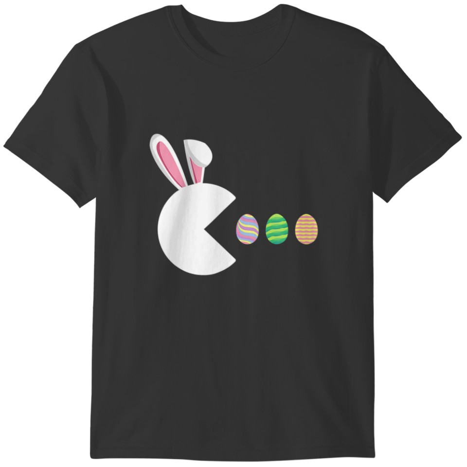 Video Game Bunny Eggs Easter Day Gamer Kids Boys M T-shirt