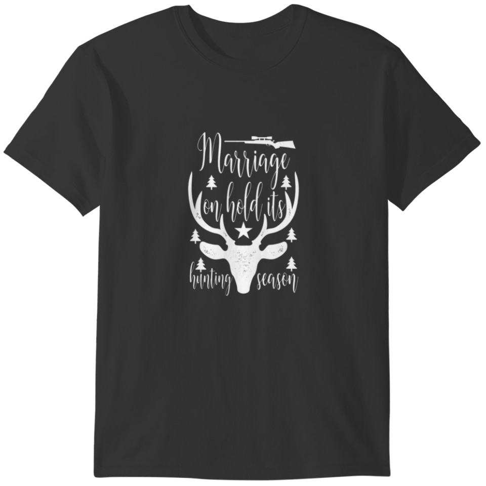 Womens Marriage Hunting Gift Decor T-shirt
