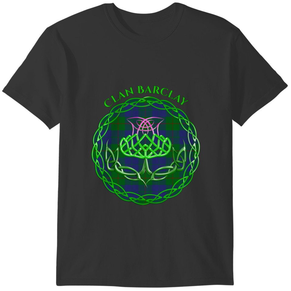 Barclay Scottish Tartan Celtic Thistle T-shirt