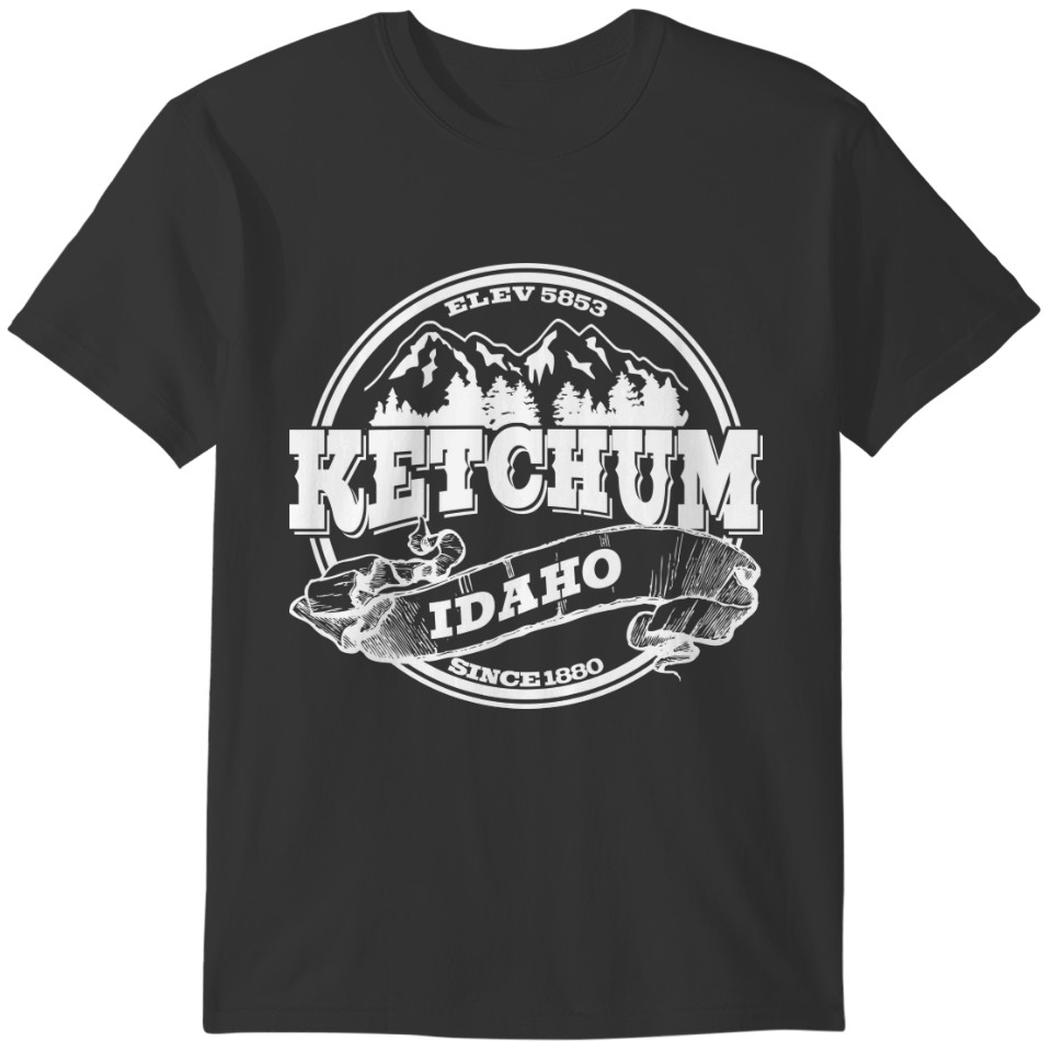 Ketchum Old Circle White T-shirt