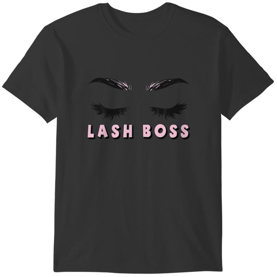 Lash Boss - Eyebrows Eyelash Makeup Artist Cute Es T-shirt