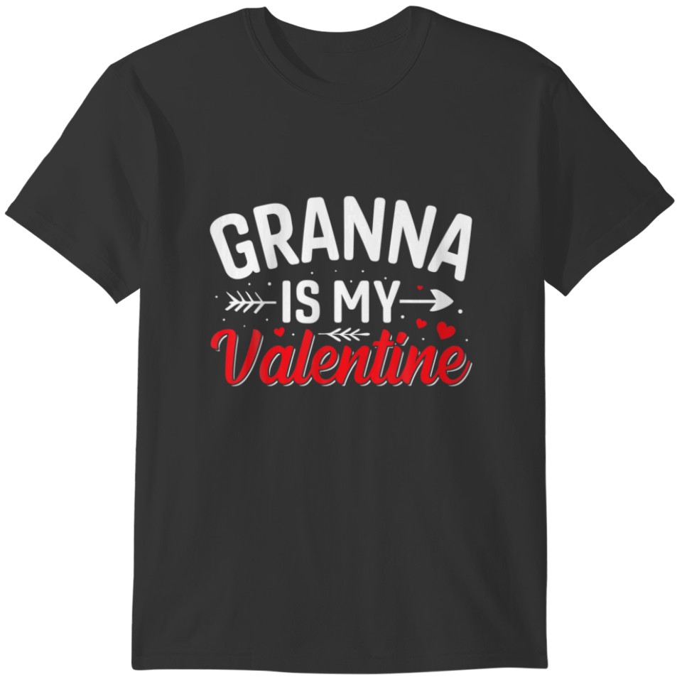 My Granna Is My Valentine Funny Boys Valentine T-shirt
