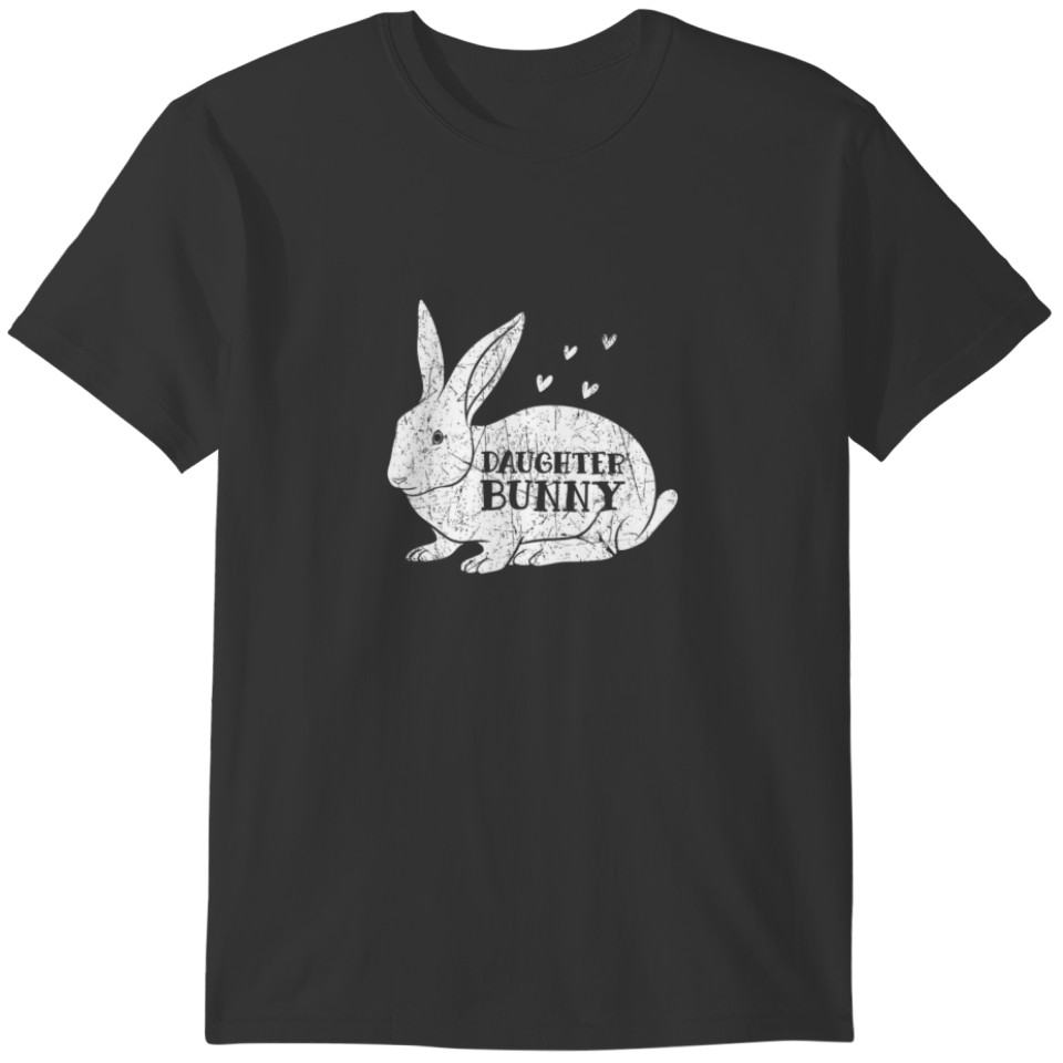 Matching Easter Day Costume Vintage Bunny Graphic T-shirt