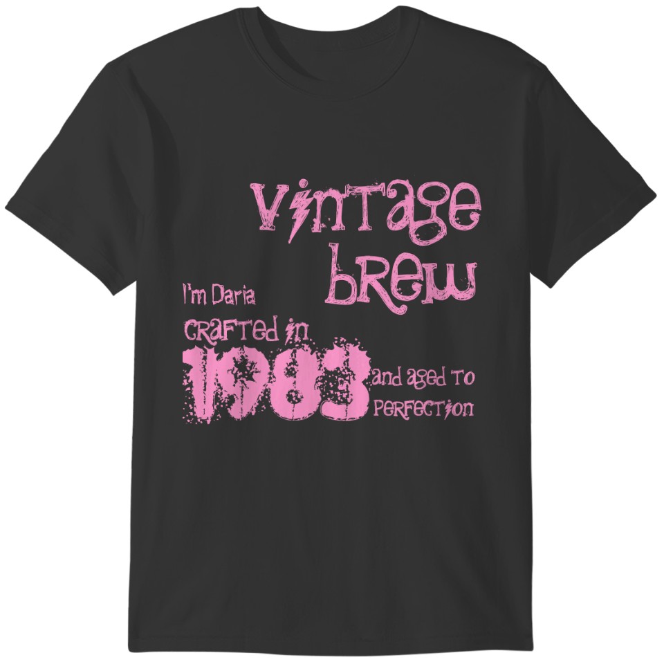 30th Birthday Gift 1983 Vintage Brew Gift for Her T-shirt