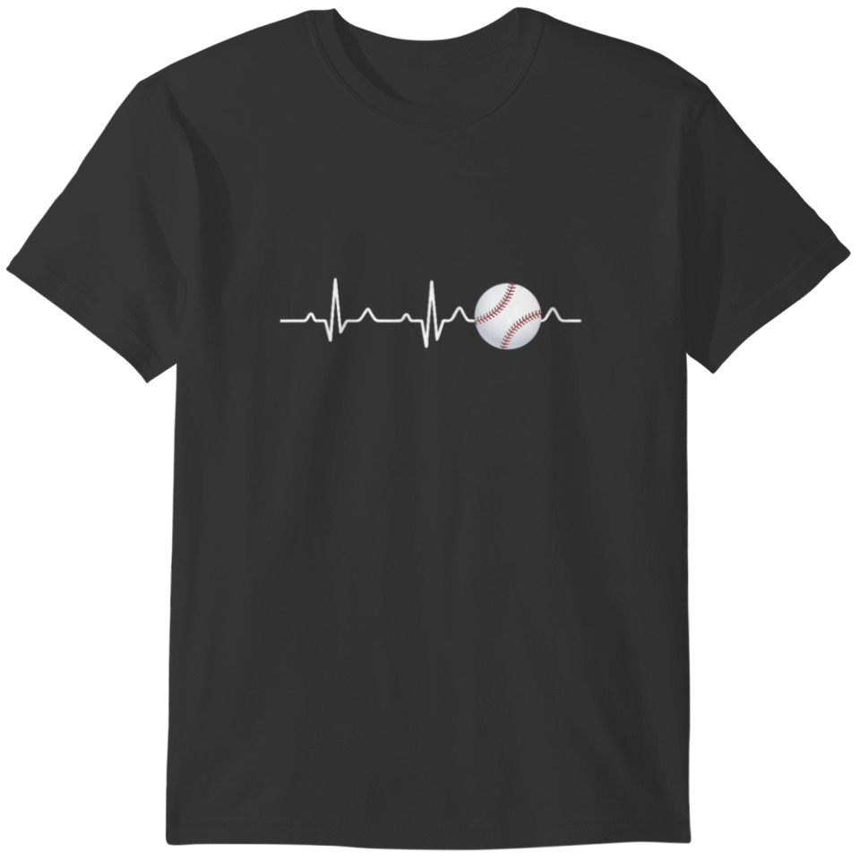 Baseball , Baseball Team , Baseball Heartbeat T-shirt