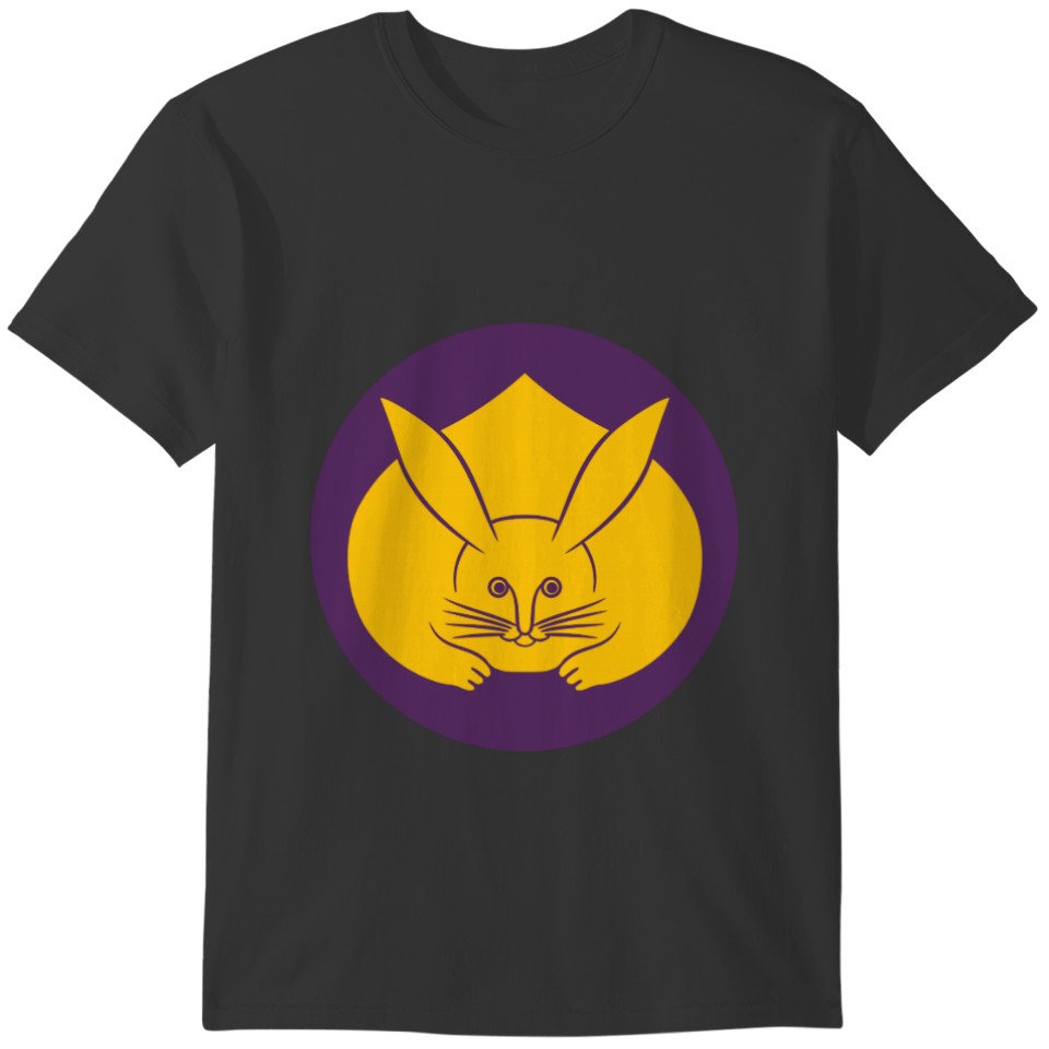 Vintage Yellow Purple Japan Rabbit Mon Graphic T-S T-shirt