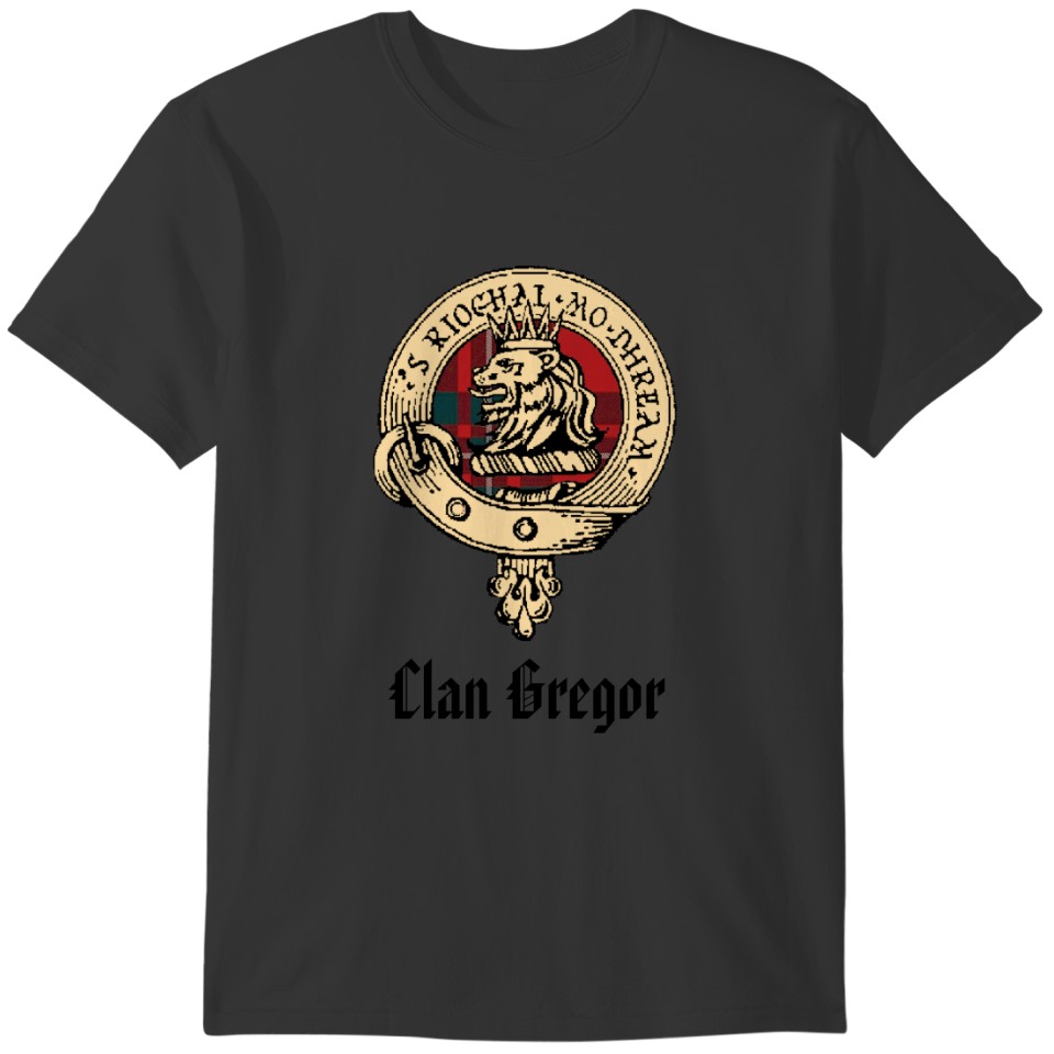 Clan Gregor Raw Badge Tartan T-shirt