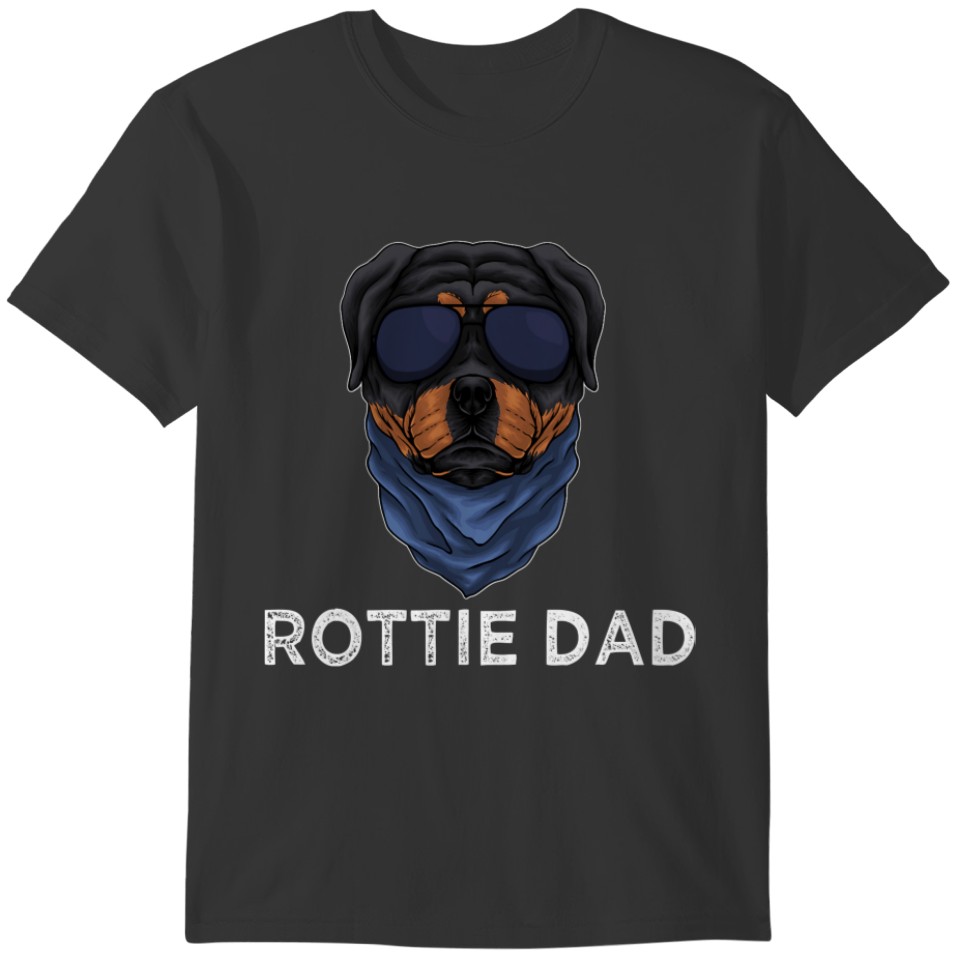 Mens Rottie Dad Rottweiler Dog Puppy Father For Me T-shirt