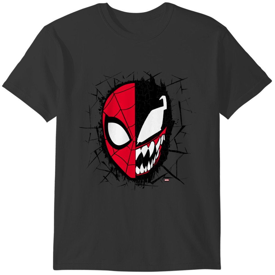Spider-Man | Dual Spider-Man & Venom Face T-shirt