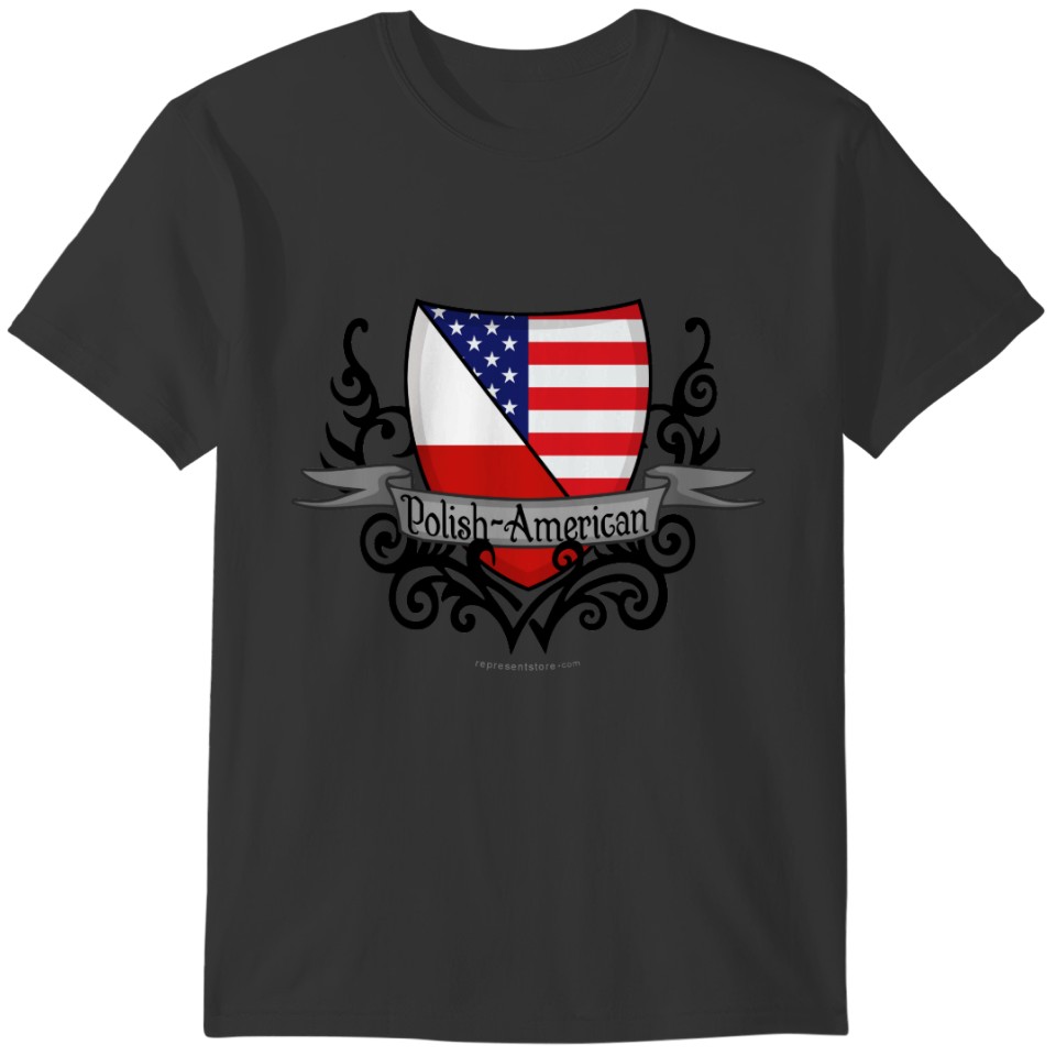 Polish-American Shield Flag T-shirt