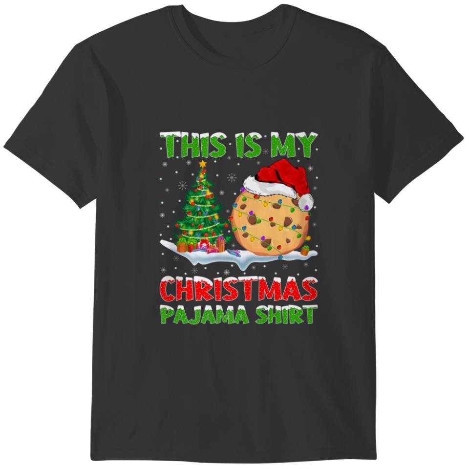 This Is My Christmas Pajama Cookie Biscuit Christm T-shirt