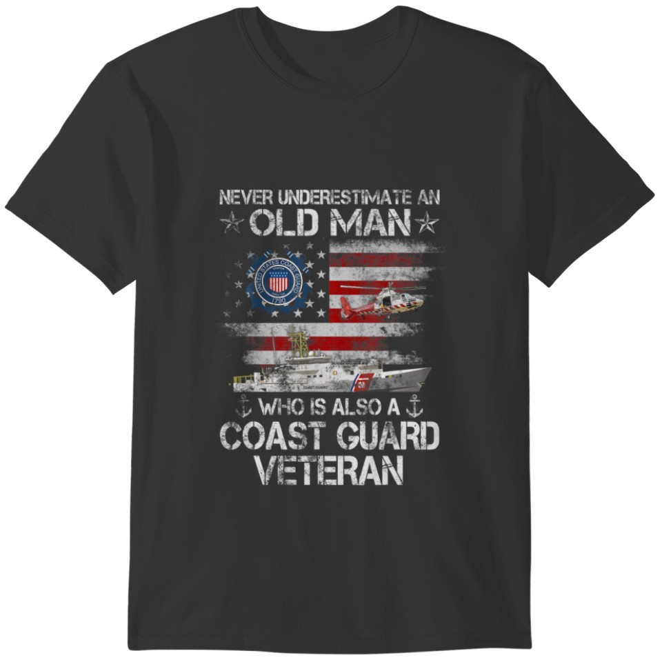 US Coast Guard Veteran T  USCG Veteran Vintag T-shirt