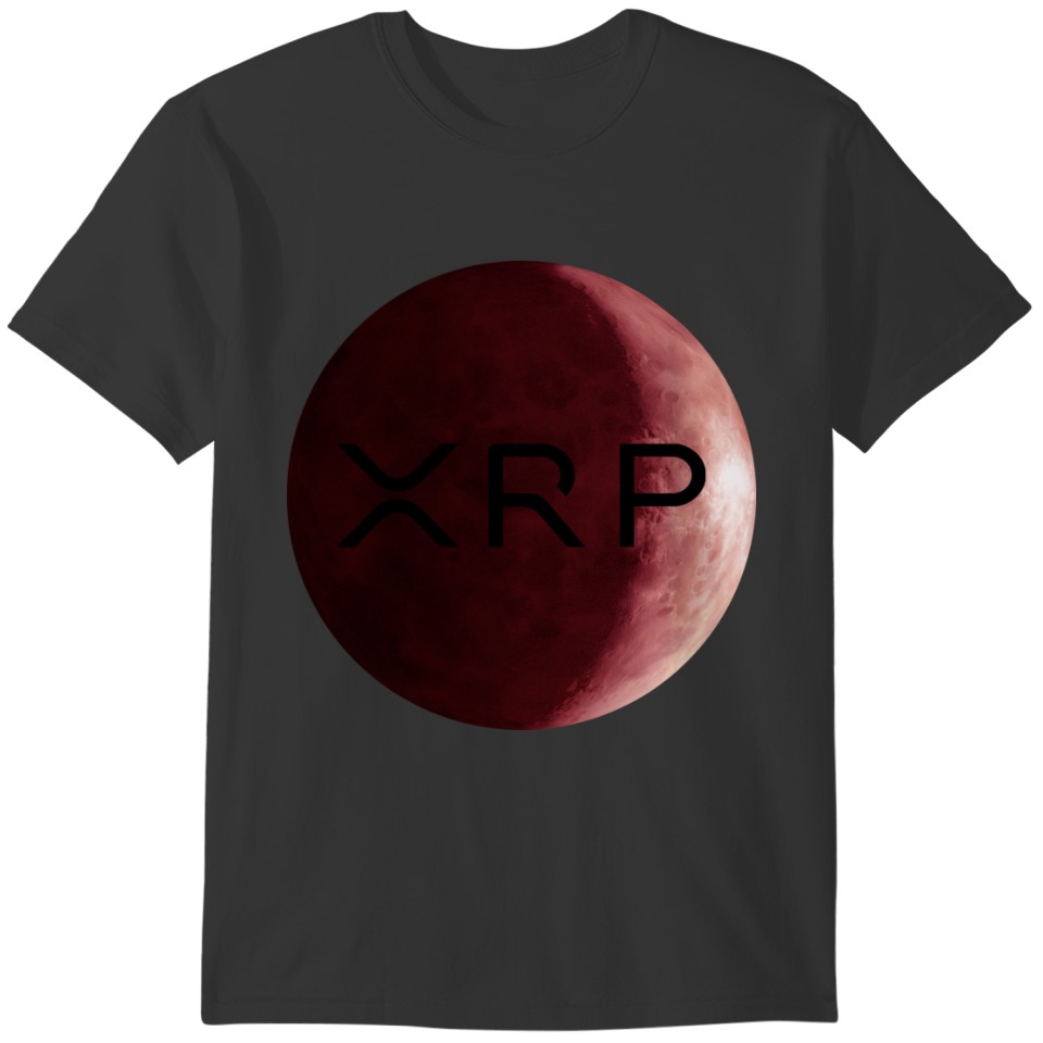 xrp, ripple, red moon logo t T-shirt