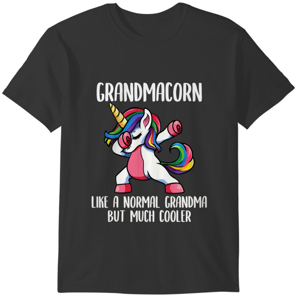 Unicorn Grandma Girl Birthday Party Apparel Grandm T-shirt