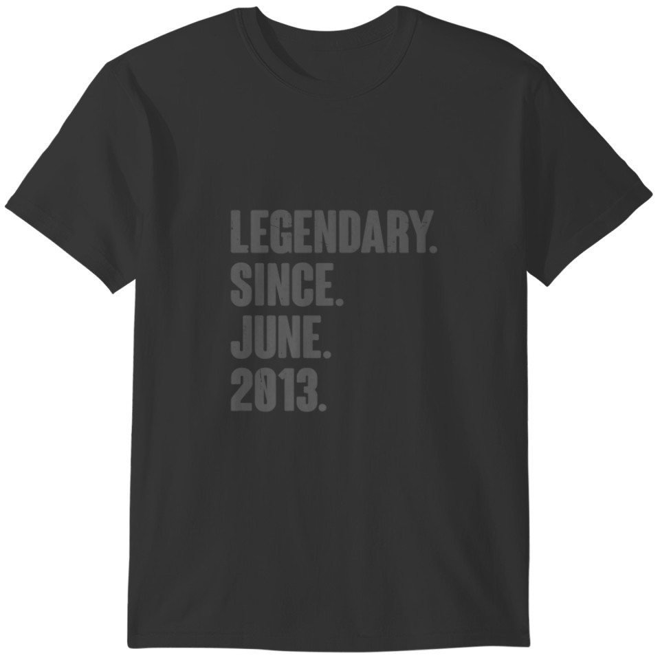Legendary Since June 2013 - 9 Year Old 9Th Birthda T-shirt